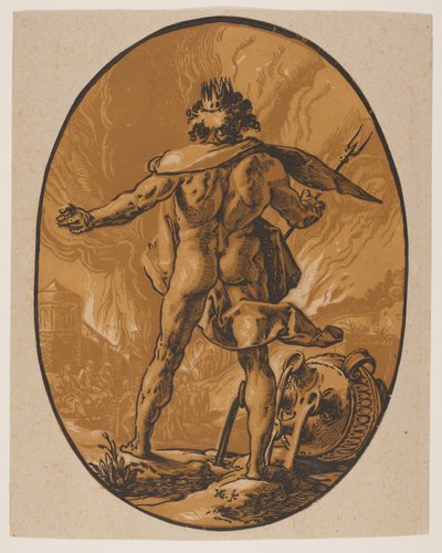 Plutone, da Le divinità da Hendrick Goltzius