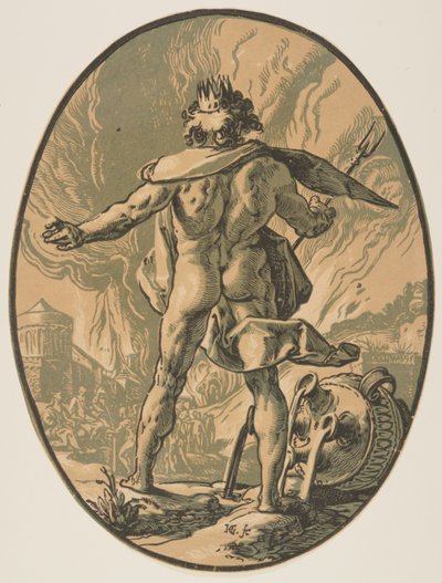 Plutone, da Le divinità da Hendrick Goltzius