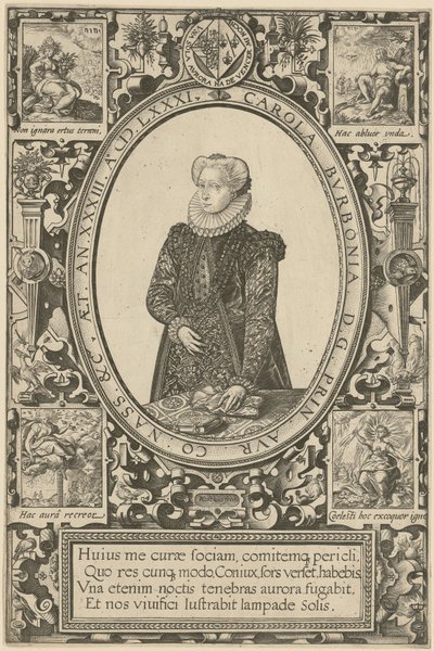 Ritratto di Charlotte de Bourbon da Hendrick Goltzius