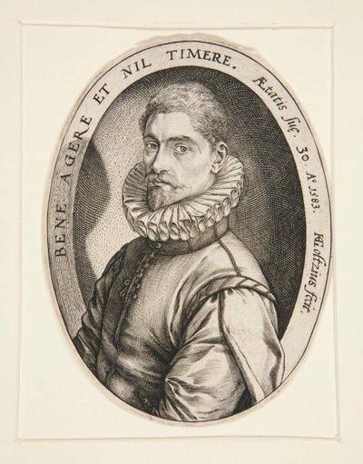 Ritratto di Hieronymous Scholiers da Hendrick Goltzius