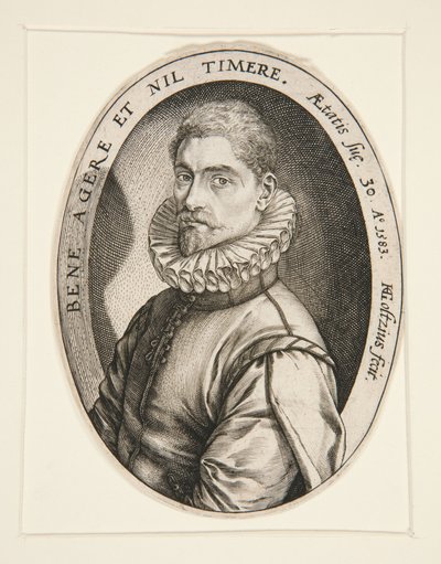 Ritratto di Hieronymous Scholiers da Hendrick Goltzius