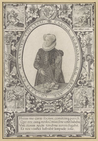 Ritratto di Carlotta di Borbone da Hendrick Goltzius