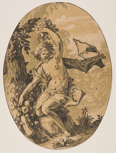 Proserpina, da Le divinità da Hendrick Goltzius