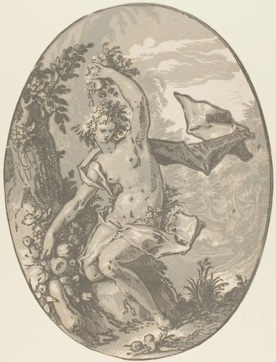 Proserpina, tavola cinque da Demogorgon e le divinità da Hendrick Goltzius