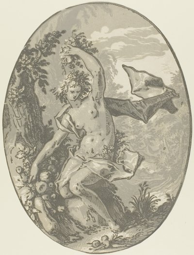 Proserpina, tavola cinque da Demogorgon e le divinità da Hendrick Goltzius