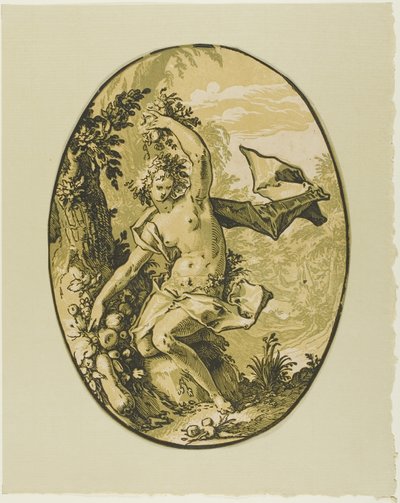 Proserpina, tavola cinque da Demogorgon e le divinità da Hendrick Goltzius