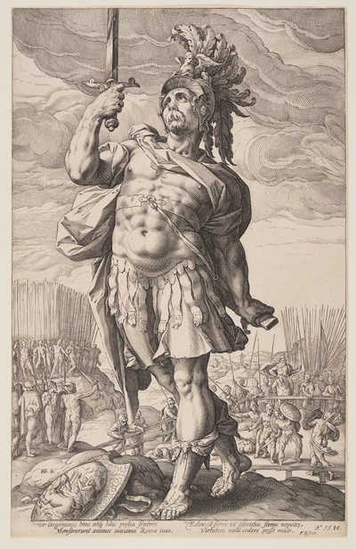 Publio Orazio, da Gli eroi romani da Hendrick Goltzius