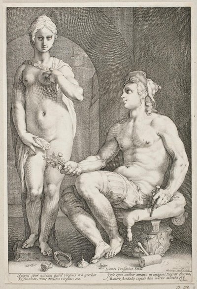 Pigmalione e Galatea da Hendrick Goltzius