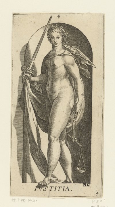 Giustizia da Hendrick Goltzius