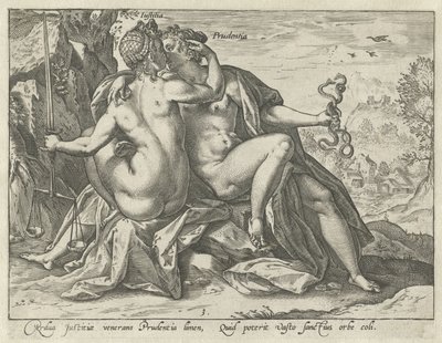 Giustizia e Prudenza da Hendrick Goltzius