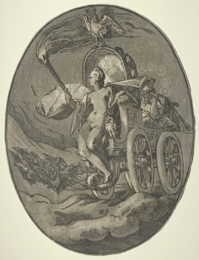 Sette divinità: Nox (Notte) da Hendrick Goltzius