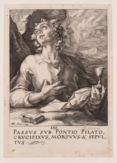 San Giovanni, da Cristo, gli Apostoli e San Paolo con il Credo da Hendrick Goltzius