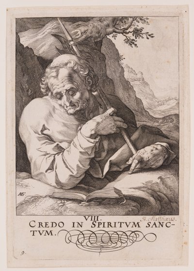 San Matteo, da Cristo, gli Apostoli e San Paolo con il Credo da Hendrick Goltzius