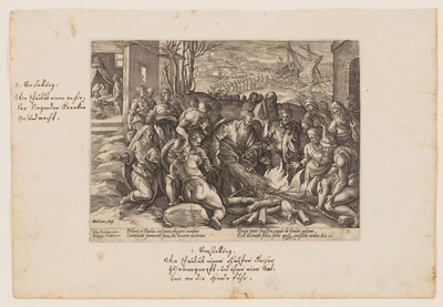 San Paolo morso dalla vipera, da Acta Apostolorum (Atti degli Apostoli) da Hendrick Goltzius