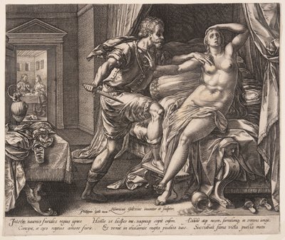 Tarquinio e Lucrezia, da La storia di Lucrezia da Hendrick Goltzius