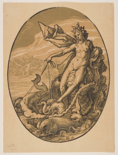 Tethys, da Le divinità da Hendrick Goltzius