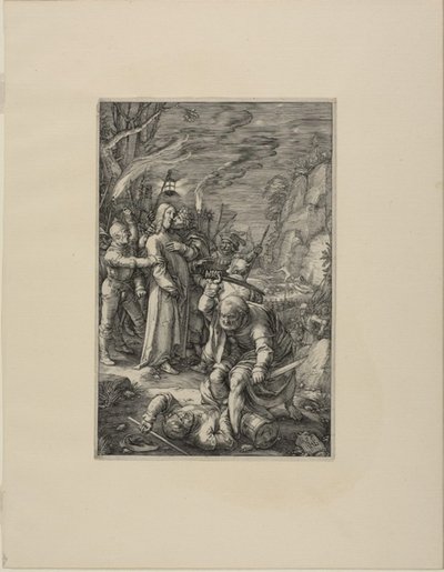 Il Tradimento di Cristo, tavola tre da La Passione di Cristo da Hendrick Goltzius