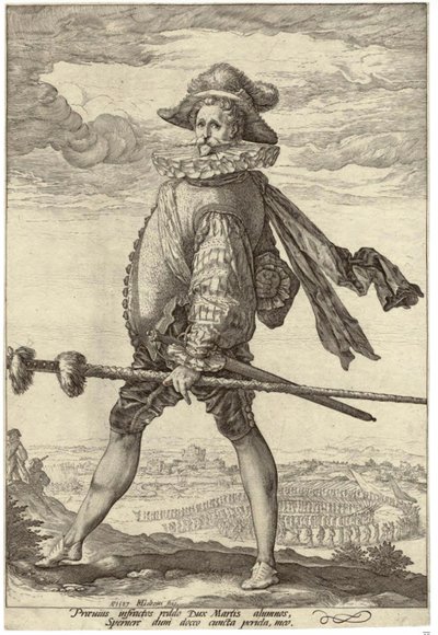 Il capitano della fanteria da Hendrick Goltzius