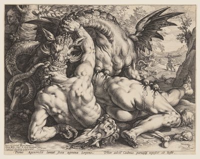 Il drago che divora i compagni di Cadmo da Hendrick Goltzius