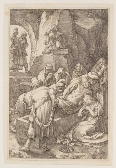 La sepoltura, da La passione da Hendrick Goltzius