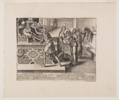 Il costo del contenzioso, da Litis Abusus (Gli abusi della legge) da Hendrick Goltzius
