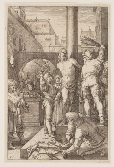 La Flagellazione, da La Passione da Hendrick Goltzius
