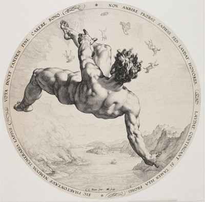 I quattro disgraziati - Fetonte da Hendrick Goltzius