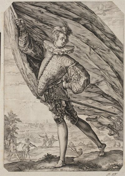 Il grande portabandiera da Hendrick Goltzius