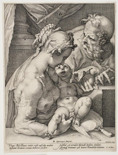 La Sacra Famiglia da Hendrick Goltzius