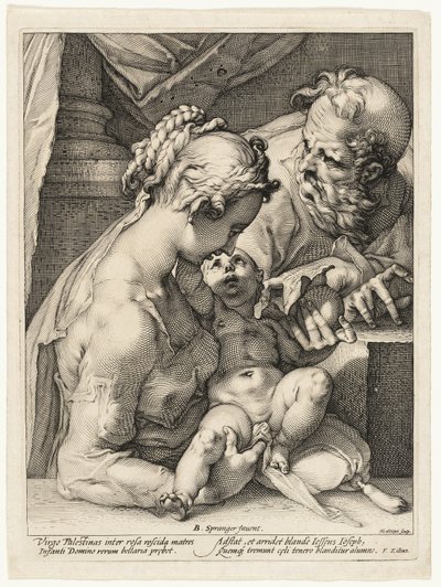 La Sacra Famiglia da Hendrick Goltzius