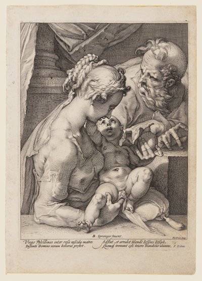 La Sacra Famiglia da Hendrick Goltzius