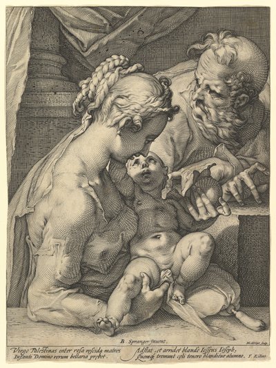 La Sacra Famiglia da Hendrick Goltzius