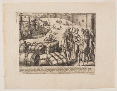 Il notaio ignorante, da Litis Abusus (Gli abusi della legge) da Hendrick Goltzius