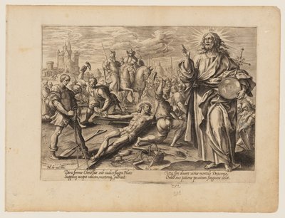 Il martirio di Cristo, da Il martirio di Cristo e degli Apostoli da Hendrick Goltzius