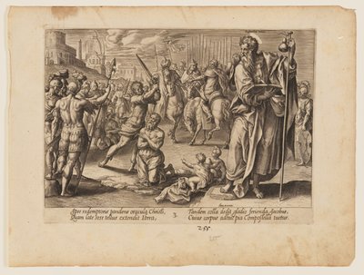 Il martirio di San Giacomo Maggiore, da Il martirio di Cristo e degli Apostoli da Hendrick Goltzius