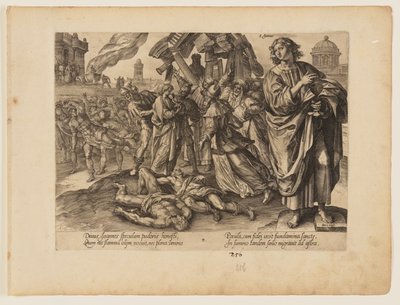 Il martirio di San Giovanni, da Il martirio di Cristo e degli Apostoli da Hendrick Goltzius