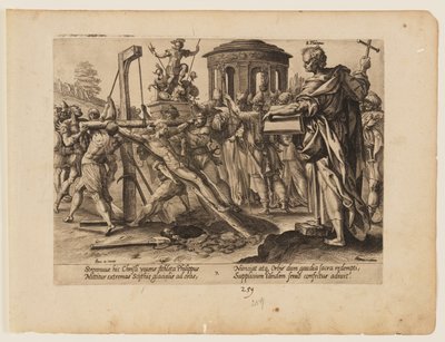 Il martirio di San Filippo, da Il martirio di Cristo e degli Apostoli da Hendrick Goltzius