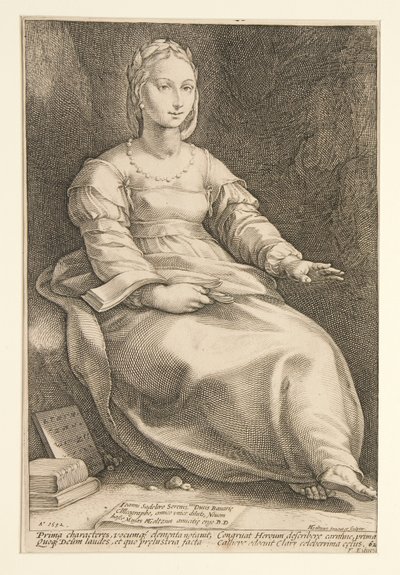 Le nove muse: Calliope, #1 in una serie di 9 da Hendrick Goltzius