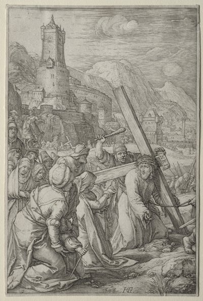 La Passione: Cristo che Porta la Croce da Hendrick Goltzius
