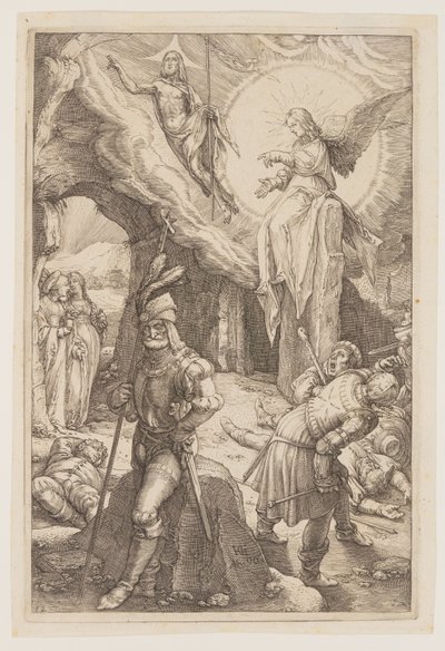 La resurrezione, da La passione da Hendrick Goltzius