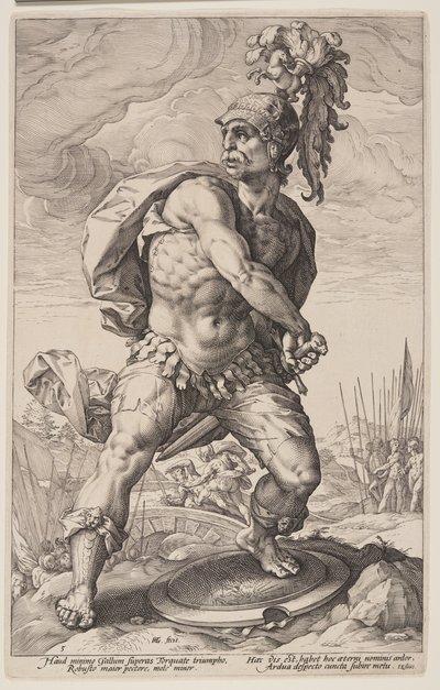 Tito Manlio Torquato, da Gli eroi romani da Hendrick Goltzius