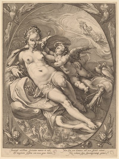 Venere e Cupido da Hendrick Goltzius