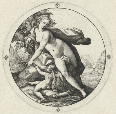 Venere e Cupido da Hendrick Goltzius