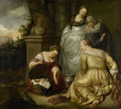 Erichthonio trovato dalle figlie di Cecrope da Hendrick Heerschop