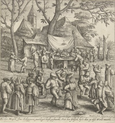 Matrimonio contadino da Hendrick Hondius (I)