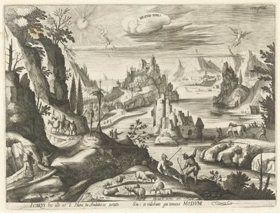 Paesaggio con la caduta di Icaro da Hendrick Hondius (I)
