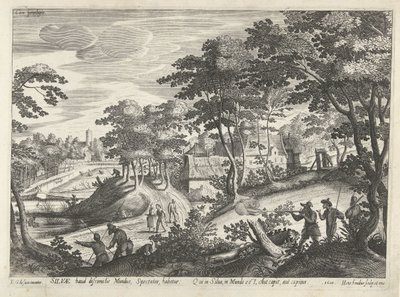 Paesaggio con scena di caccia da Hendrick Hondius (I)