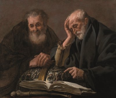Democrito ed Eraclito, c. 1619-20 da Hendrick Jansz Terbrugghen