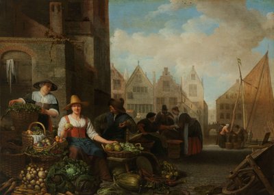 Il mercato delle verdure da Hendrick Martensz. Sorgh