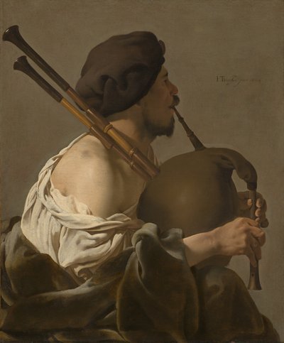 Suonatore di cornamusa da Hendrick ter Brugghen
